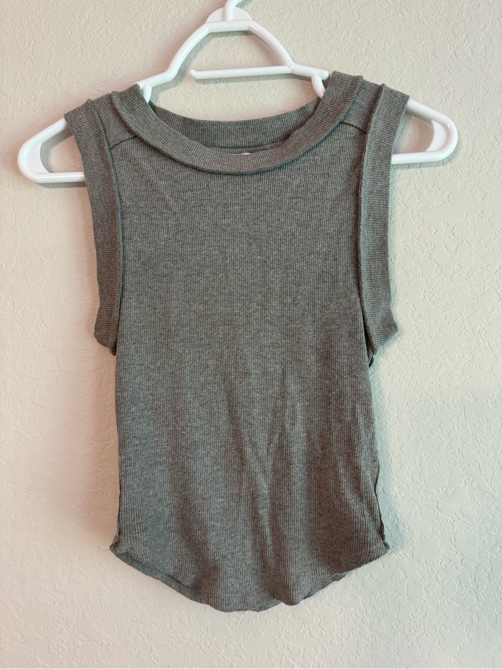 We the Free Grey Fitted Tank Top XS